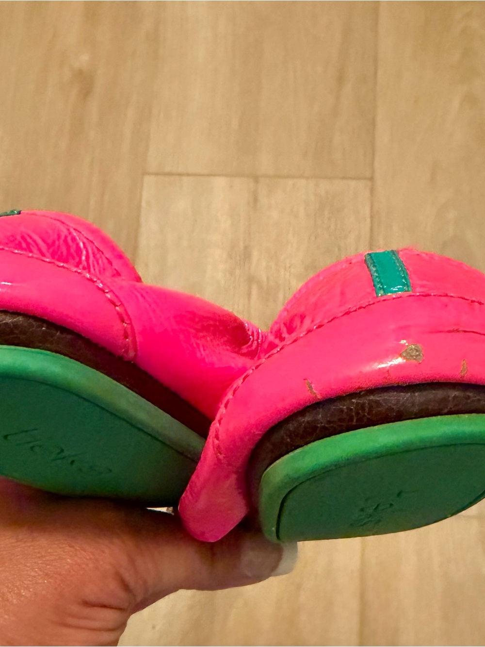 Pop Pink Tieks Ballet Flats - Picture 4 of 6